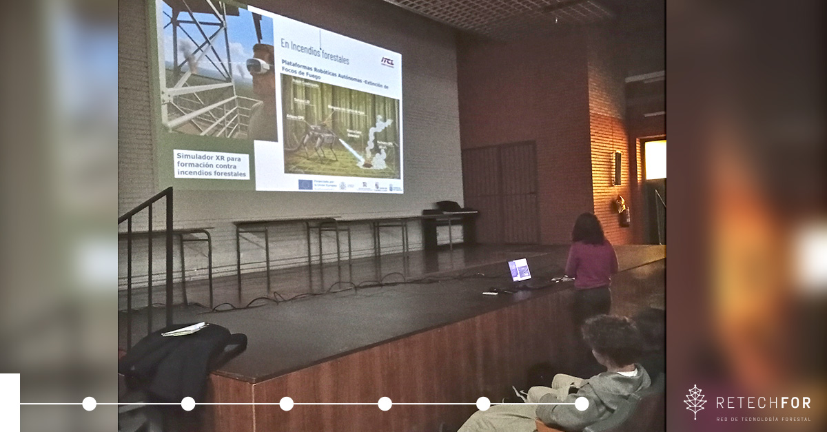 20251216 educational talks IES Pio del Rio Hortega Arrabal de Portillo Valladolid innovation forest management RetechFOR 4