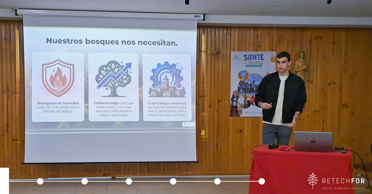 20260123 educational talks secondary school Corazon de Maria Zamora innovation forest management AIR Institute RetechFOR 2