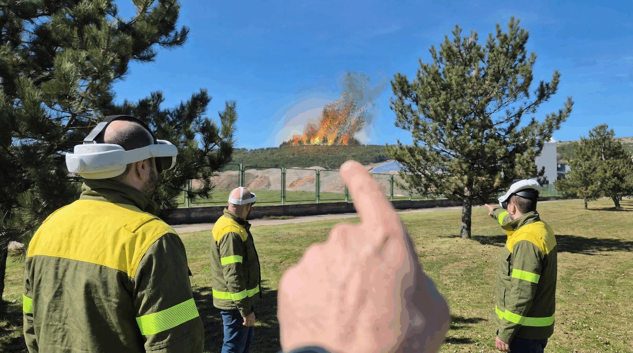 virtual reality glasses for firefighting
