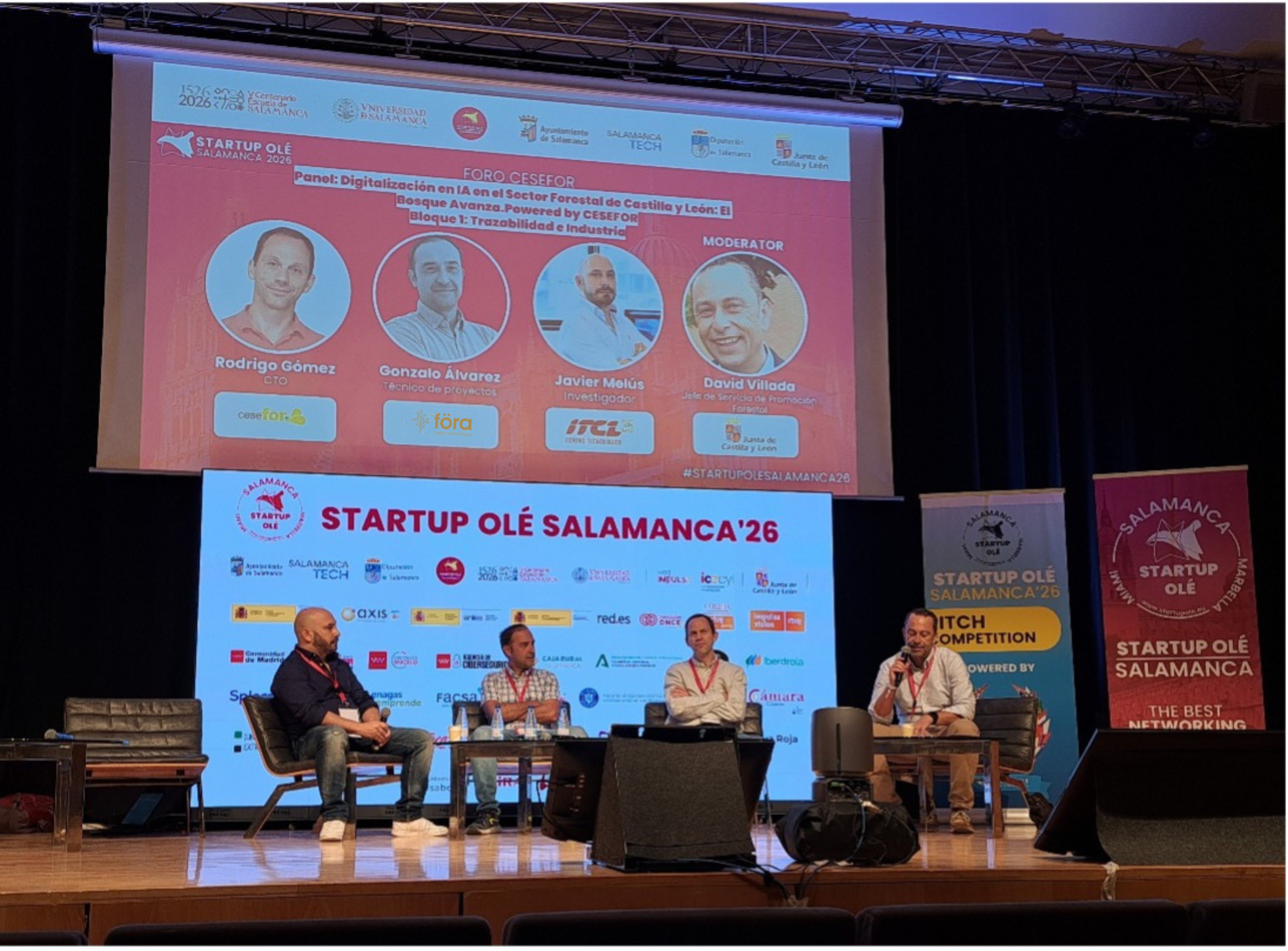 Startup OLÉ Salamanca 2026: la innovación forestal de RetechFOR conecta con el ecosistema empresarial